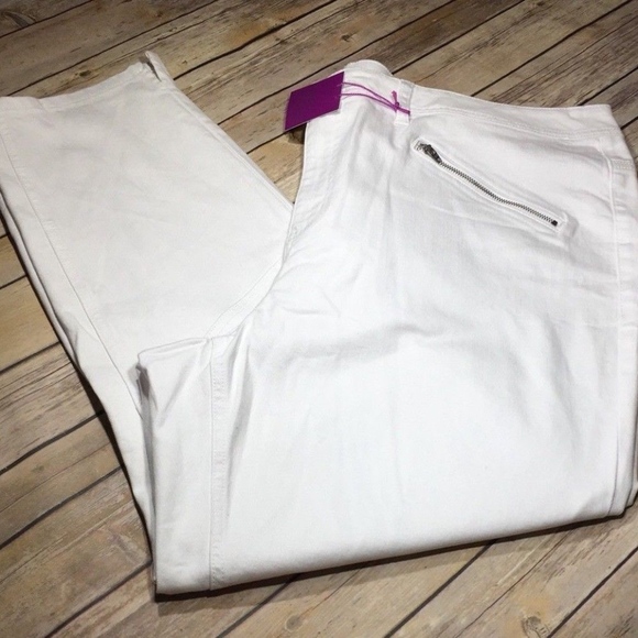 Lane Bryant Moto Stretch Ankle Jeans Genius Fit - Picture 1 of 8